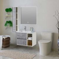 China LED Mirror Bathroom Vanity Combo Set With 16mm Plywood Cabinet on sale