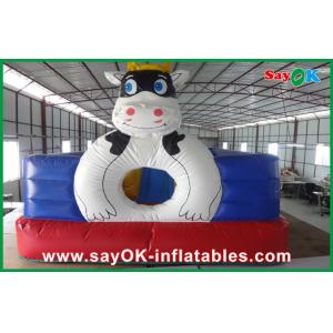 Moonwalk Bounce House Cute Colorful PVC Materail Inflatable Bounce Fun City For Kids SGS Approved