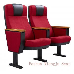 China PP Shell Solid Wood Arm 580mm Dimention Auditorium Chair For Conference Room Seating supplier