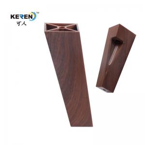 China KR-P0296W2 Modern Design Plastic Sofa Feet Replacement PP Brown Color 150mm Height supplier