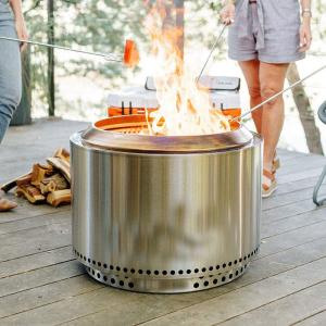 15Inch Wood Burning Outdoor Bonfire Smoke Free Fire Pits Portable