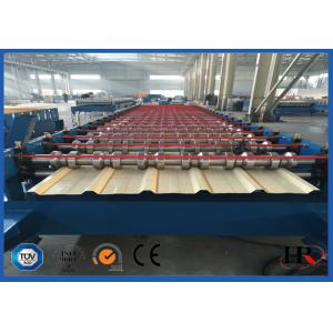 China 1m Output Width Roof Panel Roll Forming Machine With Mitsubishi Or Siemens PLC supplier