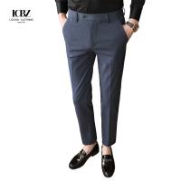 China Button Decoration Winter Business Trousers for Men Quantity 200 Design Slim Fit Style on sale
