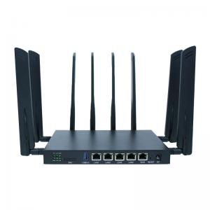 China Dual Band WS1218 5g Industrial Wifi Router Black Metal Shell 1200Mbps supplier
