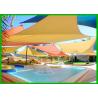 Reinforced Webbing Commercial Shade Sails , Polyester Swimming Pool Shade