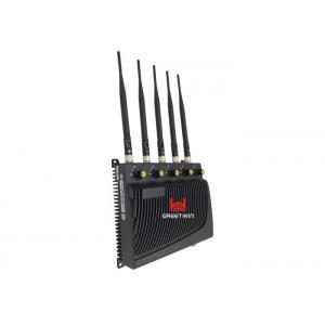 China Black Color Five Band Blocker Cell Phone Signal Jammer with Adjustable RF Signal supplier