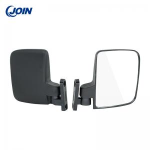 ODM Golf Cart Mirrors Adjustable Nylon Folding Side Mirror Black