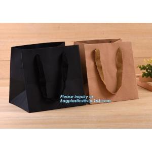 Manufacturer Shopping White Kraft Paper Carrier Bag,Luxury recycled custom printing logo shopping pack paper bag, packag