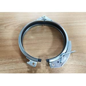 China Galvanized Steel Heavy Duty Pipe Clamps 120mm For Ducting System supplier