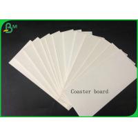 China 1.4mm 100% Virgin Pulp White Coaster Board For Making Car Air Fresher Or Coaster on sale