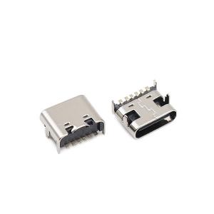 China Micro USB Type C Connectors 6 Pin SMD 3.1mm Female SMT supplier