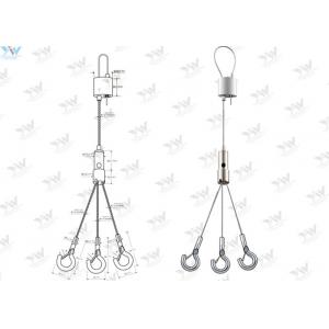 China Three Feet Cable Suspension Kits Cross Adjustable Gripper Loop Maker With Hooks supplier