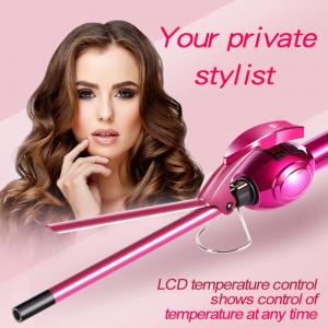 China Automatic Rotating Magic Electric Hair Curler , Magic Hair Curling Iron With LCD Display supplier