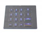 Prova industrial avaliado dinâmica do vândalo do teclado da máquina de venda automática do luminoso IP65