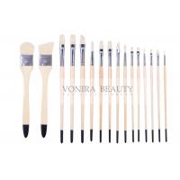 China Artist Professional Body Paint Brushes Set With Carrying Case 16Pcs Watercolor Oil Acrylic Painting Brushes on sale