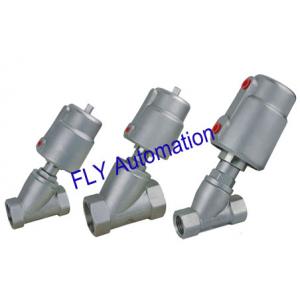 China 2000 Threaded Port 2/2 Way Angle Seat Valve Integrated Pneumatic PPS Actuator supplier