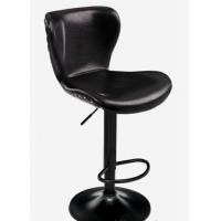 China Height Adjustable Kitchen Bar Stool Chairs All Black Leg Swivel on sale