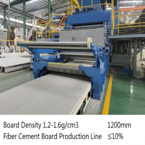 China Board Density 1.2-1.6g/cm3 Fiber Cement Board Production Line with Water Absorption ≤10% and Board Width 1200mm wholesale