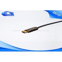 High Speed HDMI Over Fiber Optic Cable ,  30M ~ 100 M Black Mini HDMI Cable