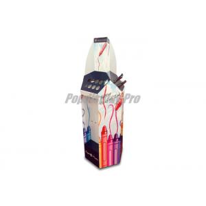 China Paper Floor Hook Display Stand Creative Design 24 Hooks Clear Pen Holders supplier