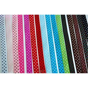 Solid Color Stretch Grosgrain Ribbon Narrow Woven Technics For Gift Wrapping