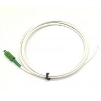 China FTTH G657A2 Drop Cable Pigtail SC APC Ivory LSZH Jacket 50 80m on sale