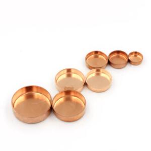 China Plumbing / Round Pipe Copper End Caps / Cap Fittings For Air Condition And Refrigeration supplier