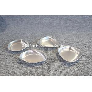 Food contact safety tableware japanese square soy sauce dish for sushi 28g cheap mini silver stainless steel sauce dish