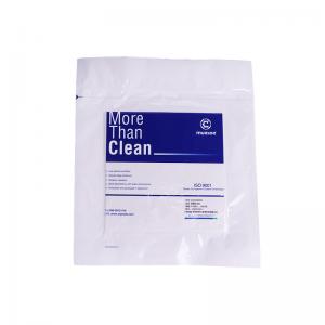 China Sterile 100% Polyester Dry Cleanroom Wipes Heat Sealed Edges supplier