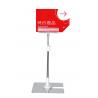 China Iron Metal Pop Clip Tabletop Sign Holder , Clear PVC POS Clip Holder wholesale