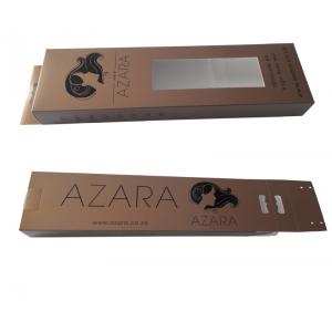 China Custom Recycled Paper Packaging Boxes Print With Window For Hair Extension supplier