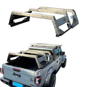 China Silver Placement Trunk Mount Truck Bed Roof Rack Bed Rack System Roll Bar for Ford wholesale
