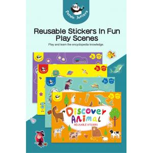 China Discover Game Reusable Animal Stickers , Imaginative Reusable Stickers For Kids supplier