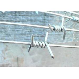 China Concertina Shape Bulk Barbed Wire , Single Twist Barbed Wire High Security Sharp supplier