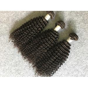 China Grade 8A Virgin Peruvian Human Hair Weave / Kinky Curly Hair Extensions supplier