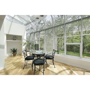 T5 T6 Curved Glass Roof Sunroom Powder Coated Glass Roofed Sunroom For Easy Installation