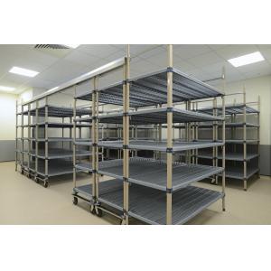China Chrome - sistema high-density chapeado do armazenamento, shelving móvel do fio da trilha superior para cuidados médicos supplier