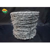China 14*14 Twisted Roll Of Barbed Wire Fencing Prices Secure Barbed Fencing on sale