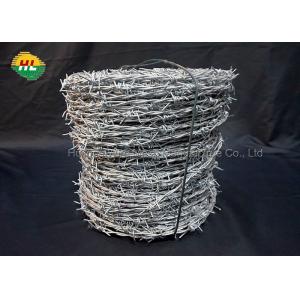 14*14 Twisted Roll Of Barbed Wire Fencing Prices Secure Barbed Fencing