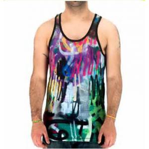 China New Style Fashion Dry Fit Polyester Sublimation Shirts Sleeveless Tank Tops supplier