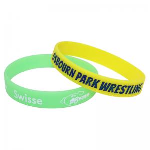 China Custom Printed Silicone Wristbands Full Color Personalized Bracelets supplier