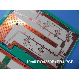 Hybrid PCB 10mil RO4350B And FR4 5 Layer PCB With Immersion Gold For 2.4 Ghz Antenna
