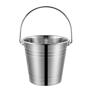 China 2L Stainless Steel Wine Container Outdoor Silver Beer Bucket supplier
