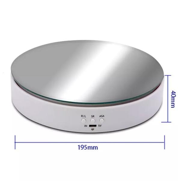 Intelligent Automatic Rotating Display Stand Revolving Display Turntable With Mirror Face