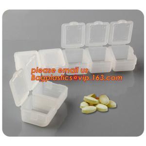 Monthly Pill Case Pill Organizer Pill Box With PU Leather Bag Leather Case, 7 Day Weekly Medicine Pill Organizer Am Pm P