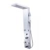 Square Shower Head Wall Mounted Chrome Shower Panel with Hand Sprayer in Modern Design