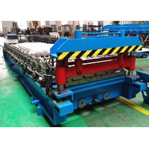 China Color Steel Roofing Sheet Roll Forming Machine With Automatic Stacker supplier