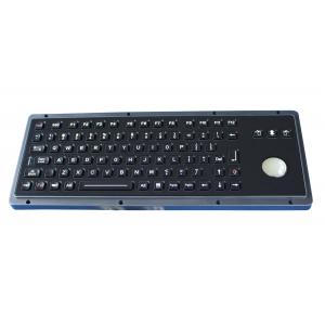 China Customized illuminated black titanium USB military keyboard with backlit  trackball supplier