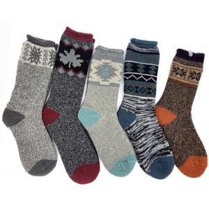 Outdoor Funky Mens Socks Jacquard Melange Boots Socks Ladies