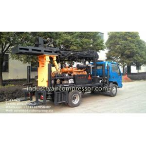 China 200m Depth 10.5 - 24.6bar KW20 Truck Mounted Water Well Drilling Rigs CE supplier
